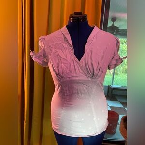 Laura Brynes  ice blue top 2016